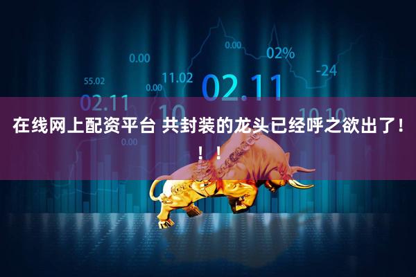 在线网上配资平台 共封装的龙头已经呼之欲出了！！！