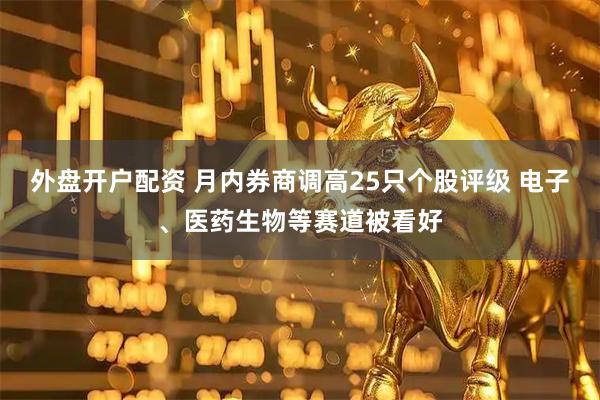 外盘开户配资 月内券商调高25只个股评级 电子、医药生物等赛道被看好